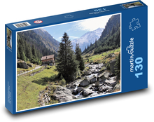 Výhled do dálky - hory, řeka Puzzle 130 dílků - 28,7 x 20 cm