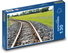 Železničná trať - koľajnice, železnice Puzzle 130 dielikov - 28,7 x 20 cm