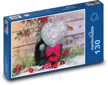 Herz - Weihnachten, Liebe Puzzle 130 Teile - 28,7x20 cm