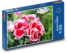 Karafiát - kvet, jar Puzzle 130 dielikov - 28,7 x 20 cm 