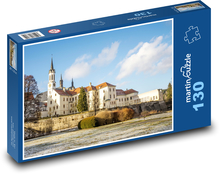 Cisterciácký klášter - Vyšší Brod, Česká republika Puzzle 130 dílků - 28,7 x 20 cm