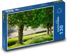 Wheat field - trees, nature Puzzle 130 pieces - 28.7 x 20 cm 