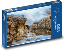 Pobrežie - voda, skaly Puzzle 130 dielikov - 28,7 x 20 cm