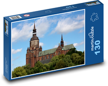 Kostol sv. Márie - architektúra, pamiatka Puzzle 130 dielikov - 28,7 x 20 cm 