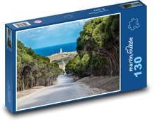 Maják - cesta, oceán Puzzle 130 dielikov - 28,7 x 20 cm