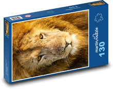 Lev - divoké zvíře, savec Puzzle 130 dílků - 28,7 x 20 cm