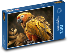 Papoušek - pták, zvíře Puzzle 130 dílků - 28,7 x 20 cm