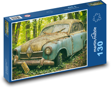 Auto - staré auto, šrot Puzzle 130 dielikov - 28,7 x 20 cm 