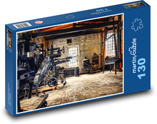 Retro-Werkstatt - Fabrik, Produktion Puzzle 130 Teile - 28,7x20 cm