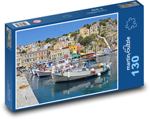 Symi - ostrov, Řecko Puzzle 130 dílků - 28,7 x 20 cm