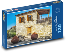 Starý dom - architektúra, kameň Puzzle 130 dielikov - 28,7 x 20 cm 