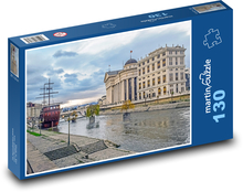 Skopje - Severní Makedonie, město Puzzle 130 dílků - 28,7 x 20 cm