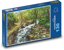Potok - les, rieka Puzzle 130 dielikov - 28,7 x 20 cm 