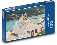Greece - Skopelos, church Puzzle 130 pieces - 28.7 x 20 cm 