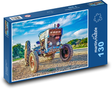 Starožitný traktor - zemědělství, stroj Puzzle 130 dílků - 28,7 x 20 cm