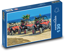 Čtyřkolky - terénní vozidla, pobřeží Puzzle 130 dílků - 28,7 x 20 cm