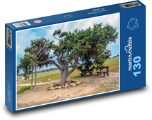 Lonely Tree - Cyprus, Cape Greco Puzzle 130 pieces - 28.7 x 20 cm