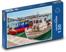 Lodě - přístav, dok Puzzle 130 dílků - 28,7 x 20 cm