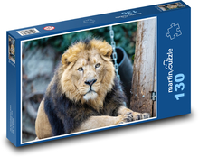 Asijský lev - savec, zvíře Puzzle 130 dílků - 28,7 x 20 cm