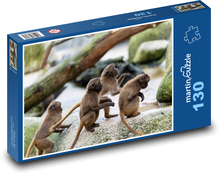 Opice - zvieratá, zoo Puzzle 130 dielikov - 28,7 x 20 cm 