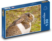 Królik - zwierzę, ssak Puzzle 130 elementów - 28,7x20 cm
