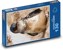 Tučňák - pták, zvíře Puzzle 130 dílků - 28,7 x 20 cm