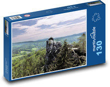 Děčín Rock - landscape, panorama Puzzle 130 pieces - 28.7 x 20 cm 