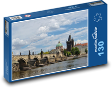 Karlov most - Praha, Česká republika Puzzle 130 dielikov - 28,7 x 20 cm 