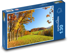 Krajobraz - krzewy, drzewa Puzzle 130 elementów - 28,7x20 cm