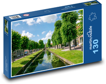Kanal - Stadt, Park Puzzle 130 Teile - 28,7x20 cm
