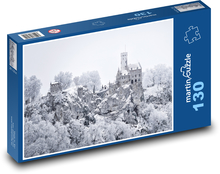 Hrad - zima, sneh Puzzle 130 dielikov - 28,7 x 20 cm 