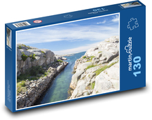 Švédsko - útesy, more Puzzle 130 dielikov - 28,7 x 20 cm 