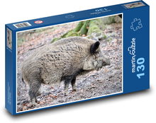 Wild boar - wild pig, animal Puzzle 130 pieces - 28.7 x 20 cm