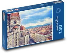 Florencie - Itálie, město Puzzle 130 dílků - 28,7 x 20 cm