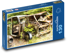 Cars - wreck, forest Puzzle 130 pieces - 28.7 x 20 cm 