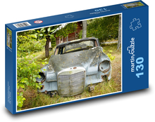Opustené auto - vrak, les Puzzle 130 dielikov - 28,7 x 20 cm 