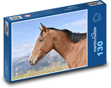 Kůň - zvíře, hříva Puzzle 130 dílků - 28,7 x 20 cm