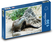 Wydra - drapieżnik, zwierzę Puzzle 130 elementów - 28,7x20 cm