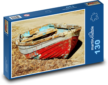 Stary statek - porzucony, zardzewiały Puzzle 130 elementów - 28,7x20 cm