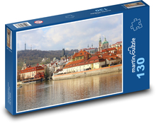 Praha - Vltava, město Puzzle 130 dílků - 28,7 x 20 cm