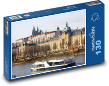 Loď - Praha, rieka Puzzle 130 dielikov - 28,7 x 20 cm 