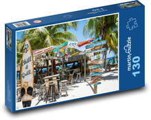 Willemstad - pláž, bar Puzzle 130 dielikov - 28,7 x 20 cm 