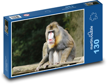 Monkey - animal, mammal Puzzle 130 pieces - 28.7 x 20 cm 