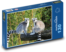 Lemur - Madagaskar, opice Puzzle 130 dílků - 28,7 x 20 cm