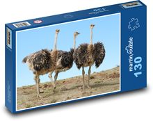 Strauße - Läufer, Tiere Puzzle 130 Teile - 28,7x20 cm