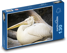 Pelikán - vodní pták, zvíře Puzzle 130 dílků - 28,7 x 20 cm