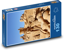 Sand sculpture - sand, works of art Puzzle 130 pieces - 28.7 x 20 cm 