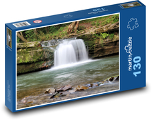 Vodopád - voda, rieka Puzzle 130 dielikov - 28,7 x 20 cm 