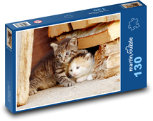 Kitten - kitten, pet Puzzle 130 pieces - 28.7 x 20 cm 