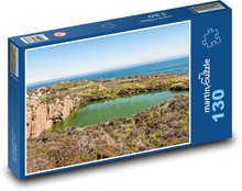 Quarry - rocks, sea Puzzle 130 pieces - 28.7 x 20 cm 